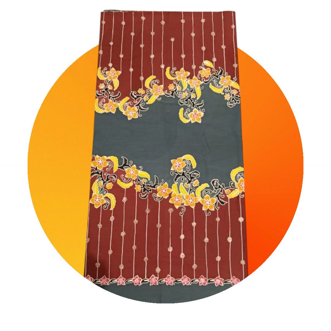 Batik  Bakau Marun Abu